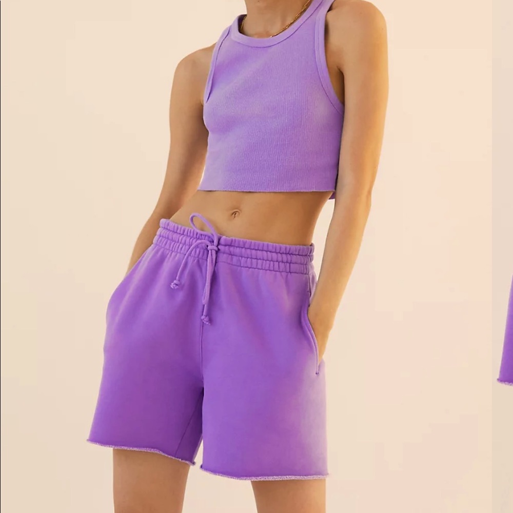 Aritzia TNA Cozy Fleece Boyfriend 6" Sweatshort